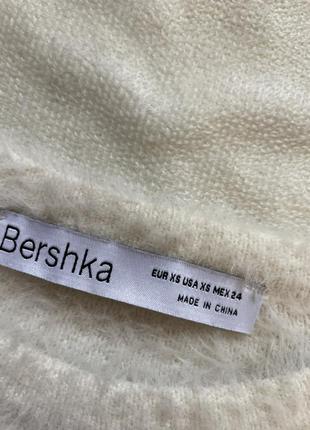 Пушистый укороченный свитер с затяжками bershka2 фото