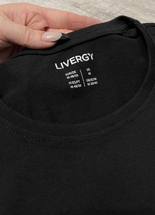 Мужская футболка черная livergy размер м 48/50.3 фото