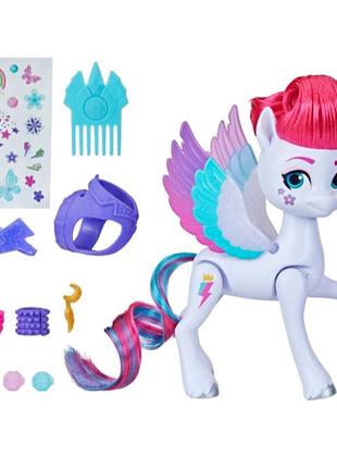 Ігровий набір стильна поні + 16 аксесуарів оригінал сша my little pony toys zipp storm style of the day принцеса зіпп hasbro лялька стиль дня фігурка7 фото