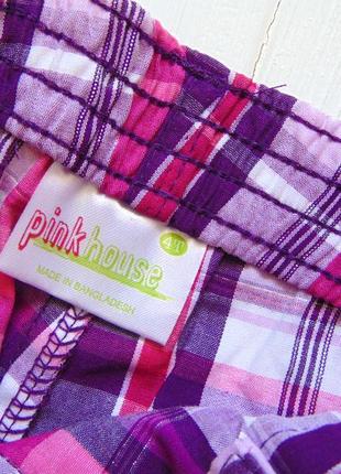 Pink house. розмір 4 роки. нові яскраві шорти для дівчинки6 фото