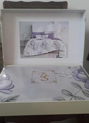 Постельное белье в коробке фланель