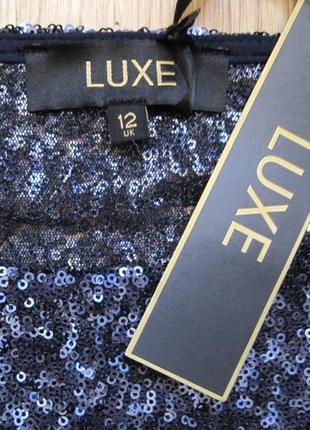 Блуза пайетки luxe купити нова l4 фото