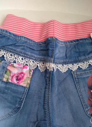 Джинсові шорти для дівчинки, джинсові шорти на дівчинку, рр.92-1454 фото