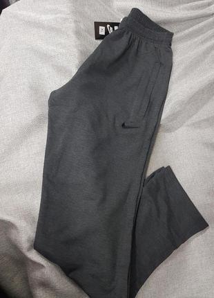 Спортивні штани nike великі розміри батал туреччина прямі літо трикотаж сірий3 фото