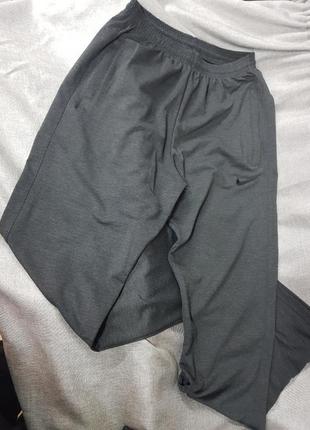 Спортивные штаны nike большие размеры батал турция прямые лето трикотаж серый1 фото