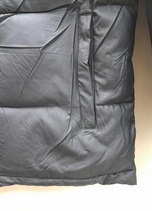 Куртка чоловіча чорна пряма зима т-5360. розміри: l,xl, 2xl, 3xl,4xl.5 фото