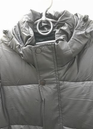 Куртка чоловіча чорна пряма зима т-5360. розміри: l,xl, 2xl, 3xl,4xl.7 фото