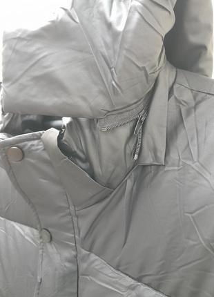 Куртка чоловіча чорна пряма зима т-5360. розміри: l,xl, 2xl, 3xl,4xl.6 фото