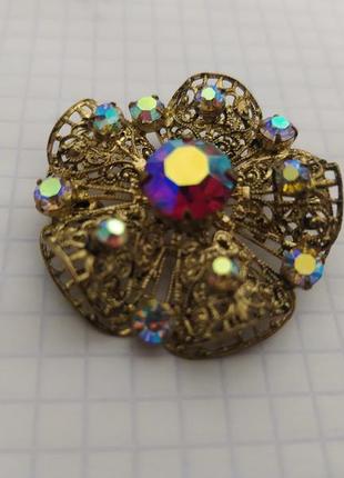 Брошь винтажная чехия.