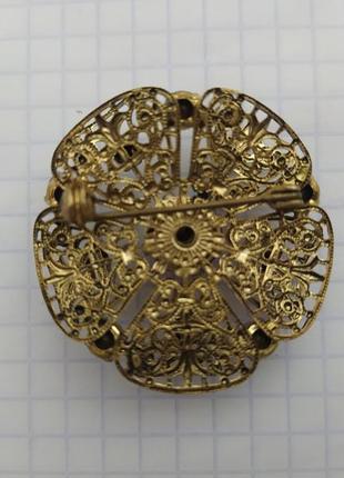 Брошь винтажная чехия.