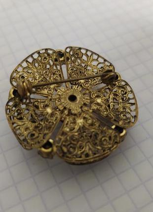 Брошь винтажная чехия.