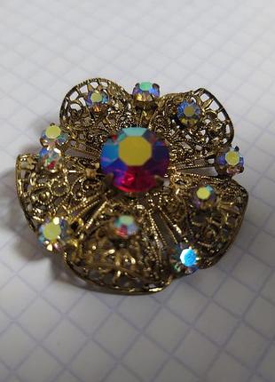 Брошь винтажная чехия.