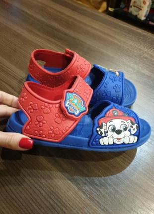 Сандалии,босоножки, аквашузи,  тапки резиновые, paw patrol щенячий патруль tesco,matalan, h&m, primark, george, f&f, next, tu,