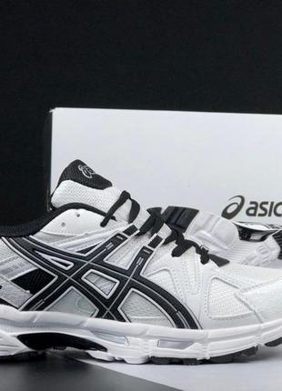 Жіночі спортивні чорно-білі кросівки на весну в стилі asics gel kahana 8 🆕 асікс1 фото