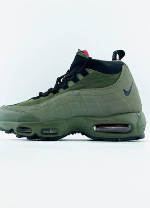 Чоловічі кросівки хакі nike air max sneakerboot 95 "khaki