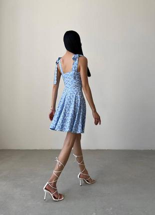 Сукня сарафан з імітацією ліфа штапель7 фото