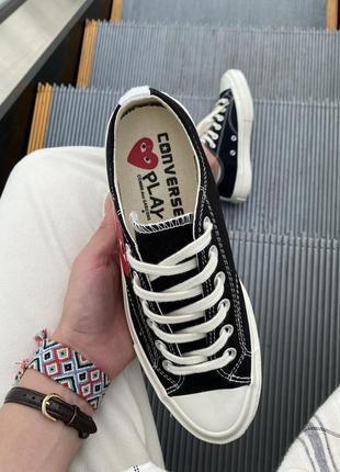 Мужские кеди converse x comme des garçons play low 40-41-42-43-446 фото