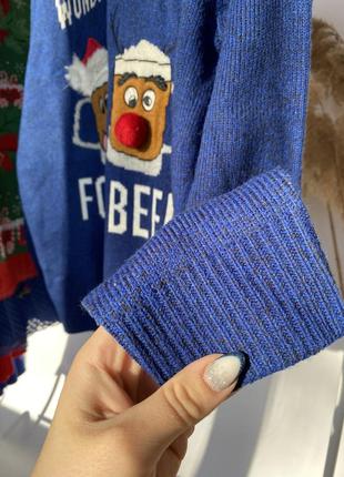 Новогодний свитер прикольный тематический мирер джемпер кофта6 фото