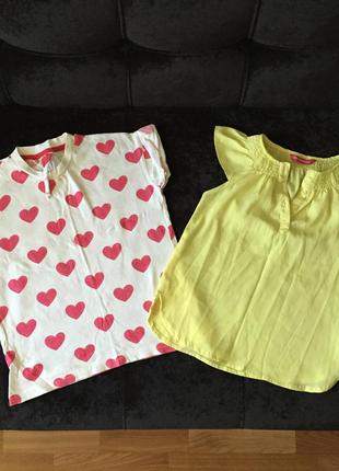 Комплект набор футболка и лимонная блуза