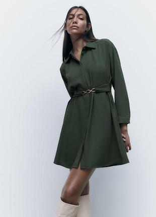 Сукня з поясом zara
