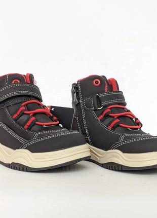 Ботинки apawwa демисезонные, весенние га фоисси для мальчика,черные кроссовки, зайтопы, размер 21,22,23,24,25,26,27,283 фото