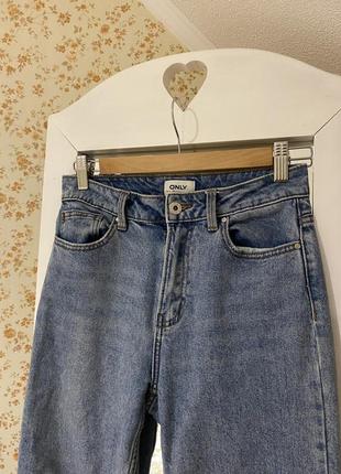 Джинсы only деним брюки джинсы брюки высокая посадка трендовые xs7 фото