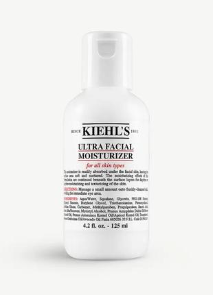 Ультра фейшиал, увлажняющий флюид для лица kiehl's ultra facial moisturizer 125ml