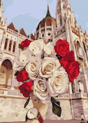 Картины по номерам "розы в будапеште" раскраски по цифрам. 40*50 см.украина