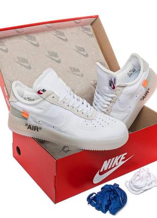 Кросівки nike air force x off white 1 low white