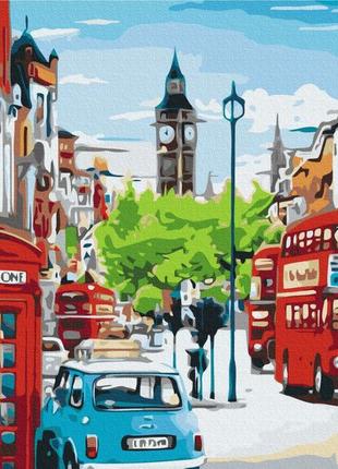 Картини за номерами "час-пік у лондоні" розмальовки за цифрами. 40*50 см.україна