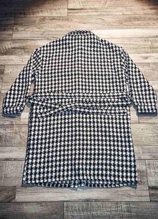 Комбинированное кэжуал платье рубашка mohito с узором "гусиная лапка" р. 386 фото