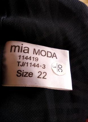 Летняя   туника майка большого размера  бренда mia moda uk 22 eur 507 фото