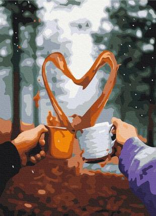Картини за номерами "романтичний ранок у лісі" розмальовки за цифрами. 40*50 см.україна