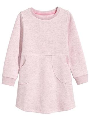 Теплое платье h&amp;m для девочки 8-10 лет