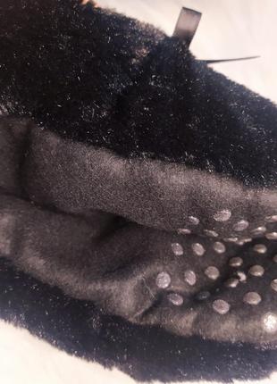 Теплі м'які капці стильні штучне хутро тапки носочки тапули мех германия8 фото