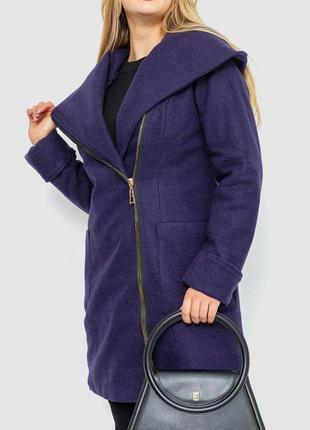 Пальто женское, цвет фиолетовый, размер l, 186r2963 фото