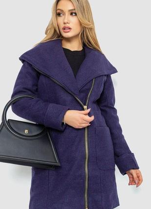 Пальто женское, цвет фиолетовый, размер l, 186r296