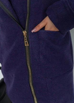 Пальто женское, цвет фиолетовый, размер l, 186r2966 фото