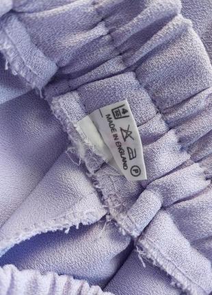Сиреневая лавандовая юбка плиссеровка длинна миди винтаж9 фото