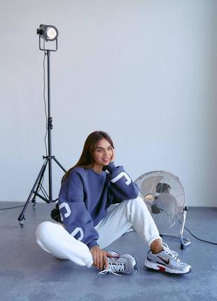 Качество! женский теплый синий свитшот с надписью чикаго, chikago, качественный, оверсайз