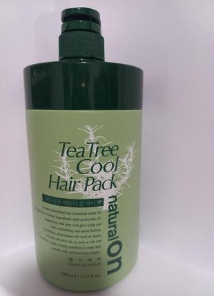 Daeng gi meo ri naturalon tea tree cool hair pack маска для волосся, розпивши.