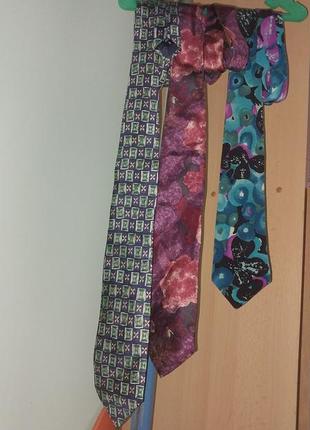 Шелковые фирменные галстуки1 фото
