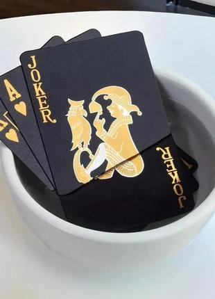 Черная роза, колода для покера, матовые водонепроницаемые пластиковые игральные карты, коллекция техас покера9 фото