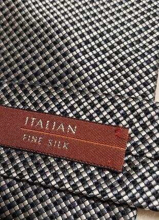 Високоякісна стильна брендова краватка italian fine  silk