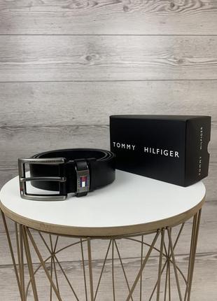 Ремень Tommy hilfiger черный мужской2 фото