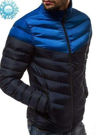 Чоловіча куртка євро-зима blue/black1 фото