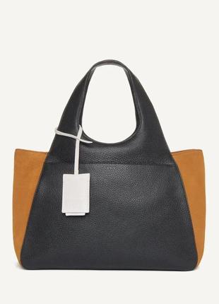 Сумка шкіряна dkny medium effortless tote leather bag kzh12748 оригінал5 фото