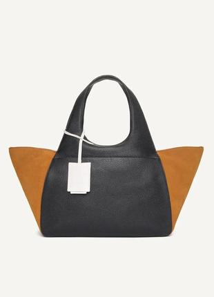 Сумка шкіряна dkny medium effortless tote leather bag kzh12748 оригінал4 фото