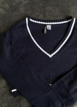 Трендовая кофта свитер укороченный топ вязаный