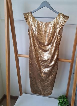 Вечернее платье ksenia в пайетках на шикарный бюст1 фото